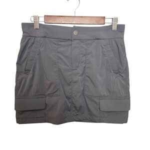Athleta Skort Athletic Skirt with Attached Shorts Hiking Casual Gray Womens 4